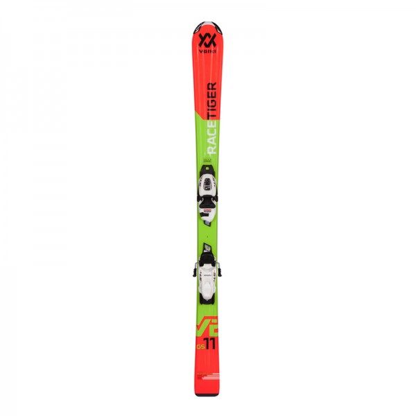VOLKL JUNIOR`S RACETIGER SKIS+VMOTION BINDINGS