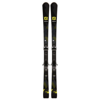 Volkl Unisex DEACON 75 Black Skis + Marker VMotion 11 GW Bindings